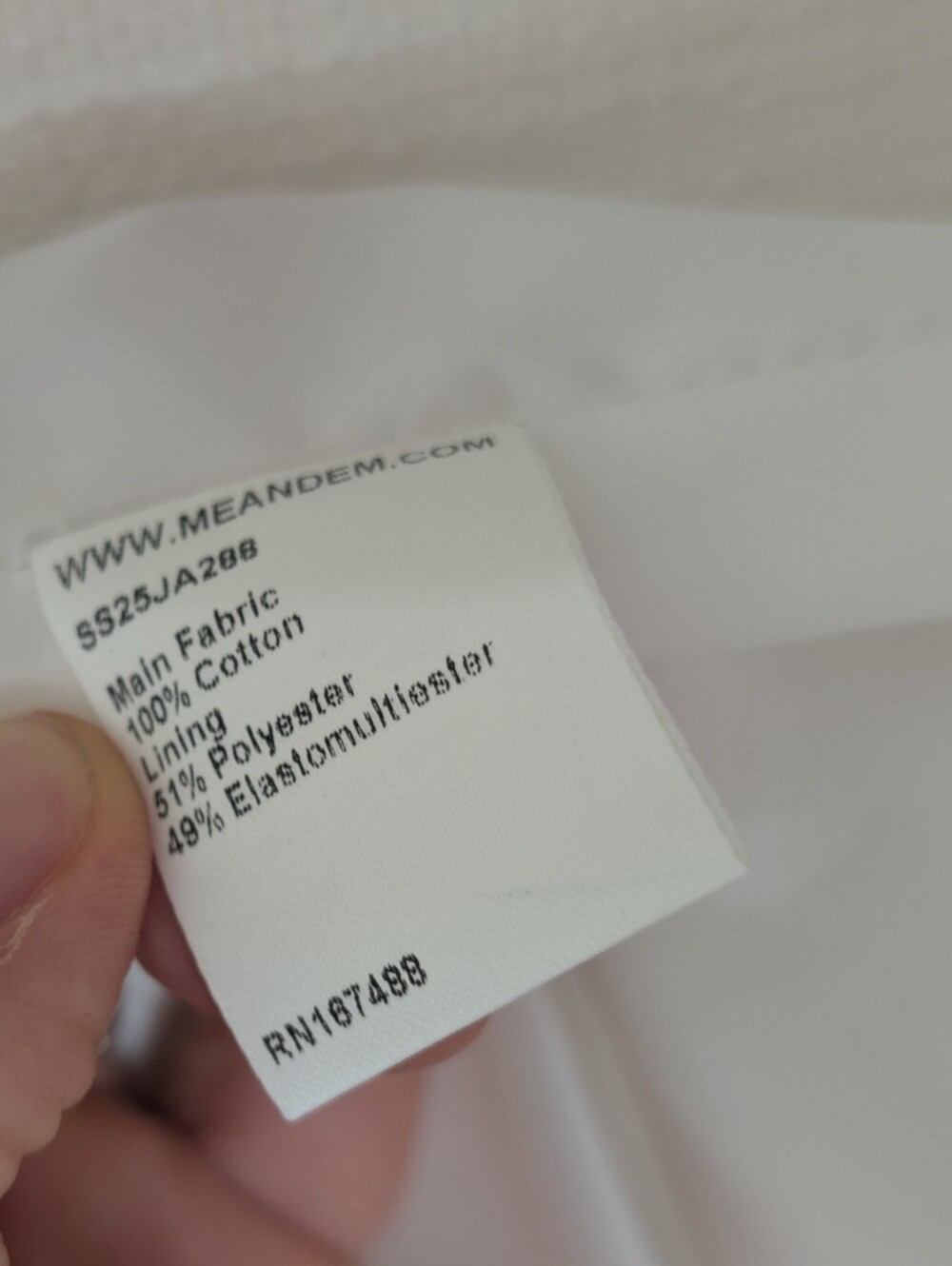 NWOT White Textured Fitted Utility Jacket Blazer M - Picture 10 of 10